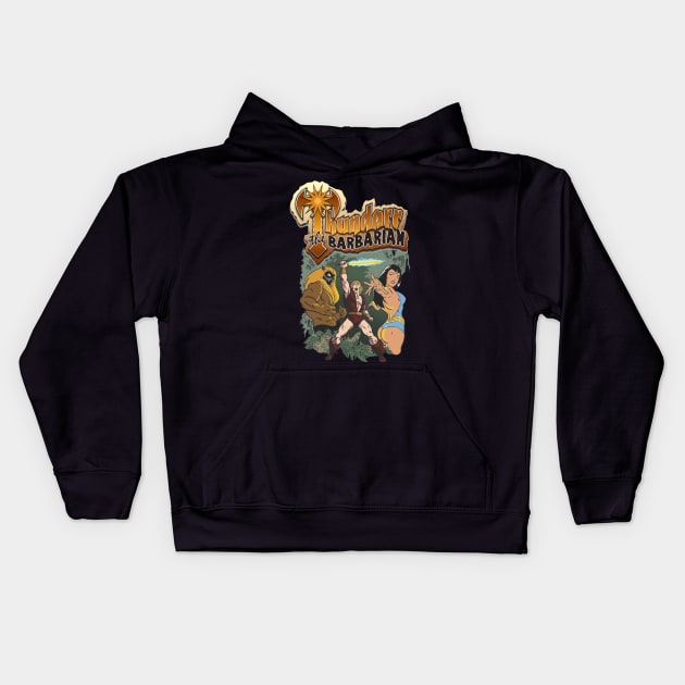 Thundarr the Barbarian Kids Hoodie by copacoba